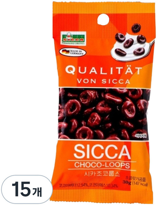 Sicca 牛奶巧克力捲, 30g, 15個