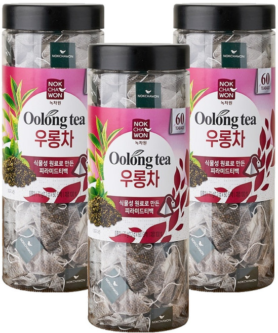녹차원 우롱차, 1.2g, 60개입, 3개