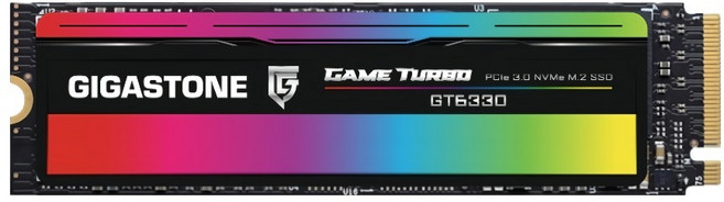 GIGASTONE 立達 GT6330 1TB PCIe Gen3 GAME TURBO M.2固態硬碟, 多色, 1個