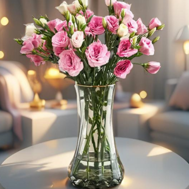 조인메이드 프리미엄 웨이브 꽃병, 골드 스모크