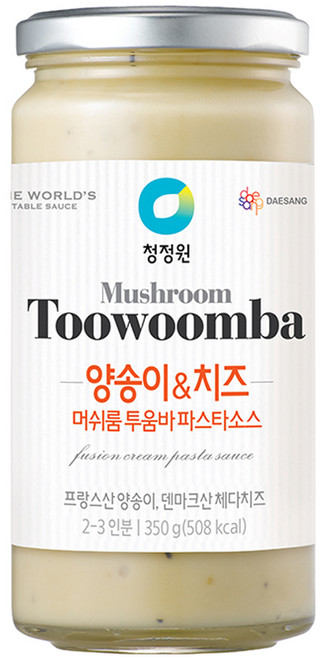 청정원 머쉬룸투움바 파스타소스, 350g, 1개