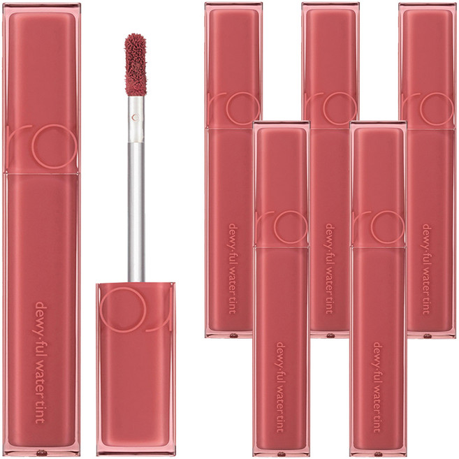 롬앤 듀이풀 워터 틴트, 01 인 코랄, 6개