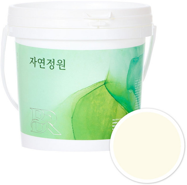 자연정원 친환경 셀프 벽지 규조토 황토 베란다 가구 곰팡이 결로방지 수성 페인트, BR003크림화이트, 1kg, 1개
