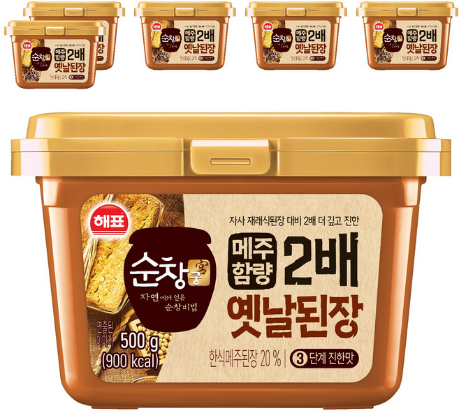 순창궁 옛날된장, 500g, 6개