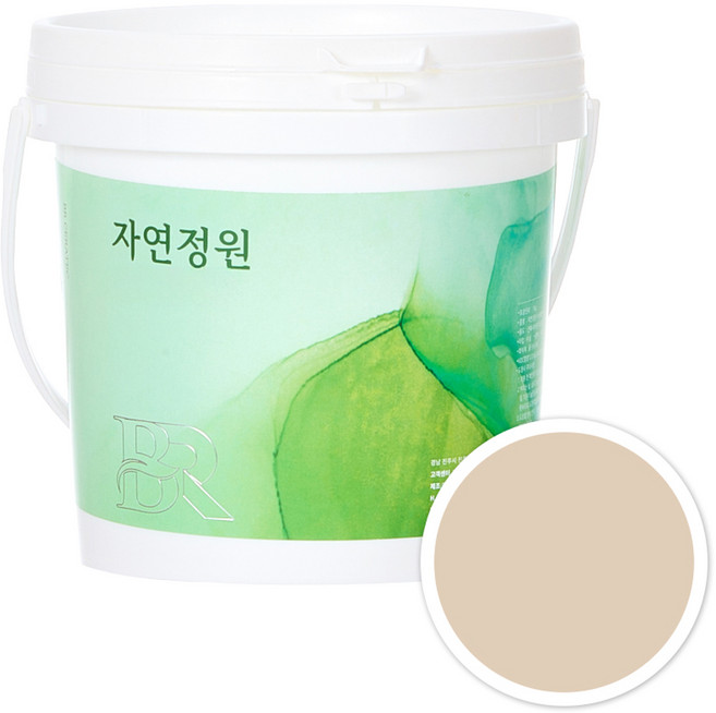 자연정원 친환경 셀프 벽지 규조토 황토 베란다 가구 곰팡이 결로방지 수성 페인트, BR047소프트베이지, 1kg, 1개