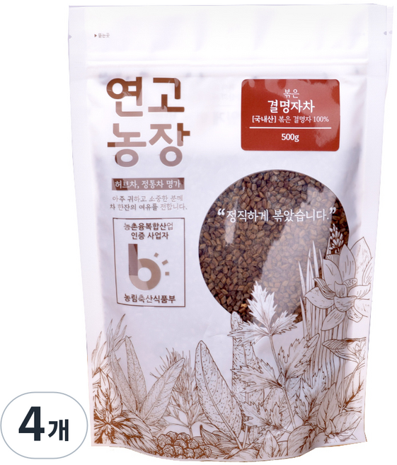 연고농장 국내산 볶은 결명자차, 500g, 1개입, 4개