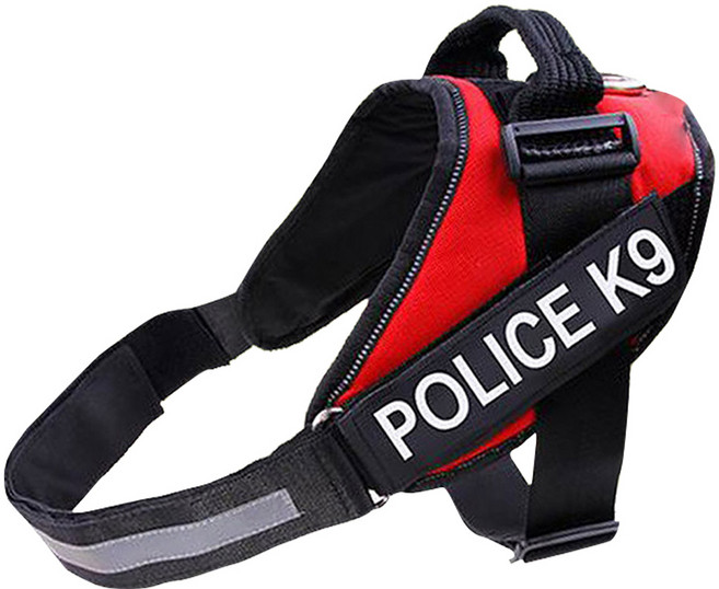 中大型犬防暴衝 K9胸背帶, 紅色, 1個