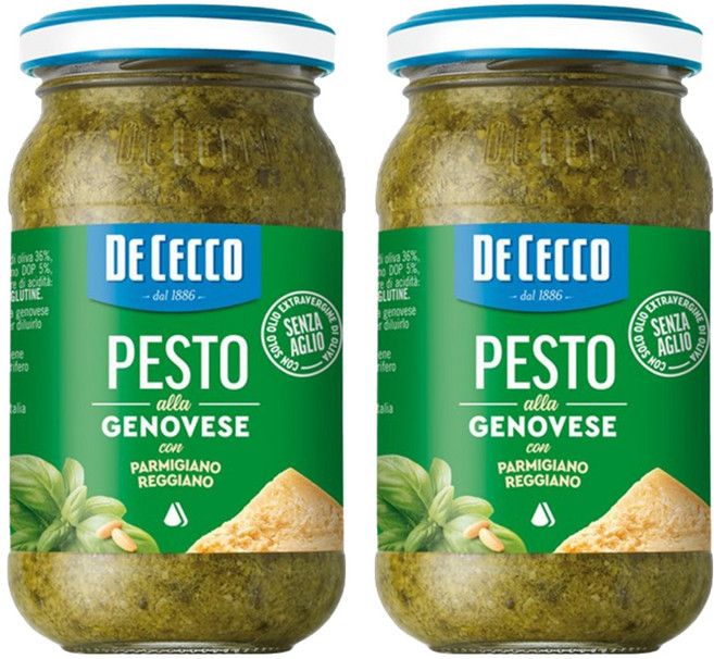 DE CECCO 得科 羅勒青醬, 190g, 2罐