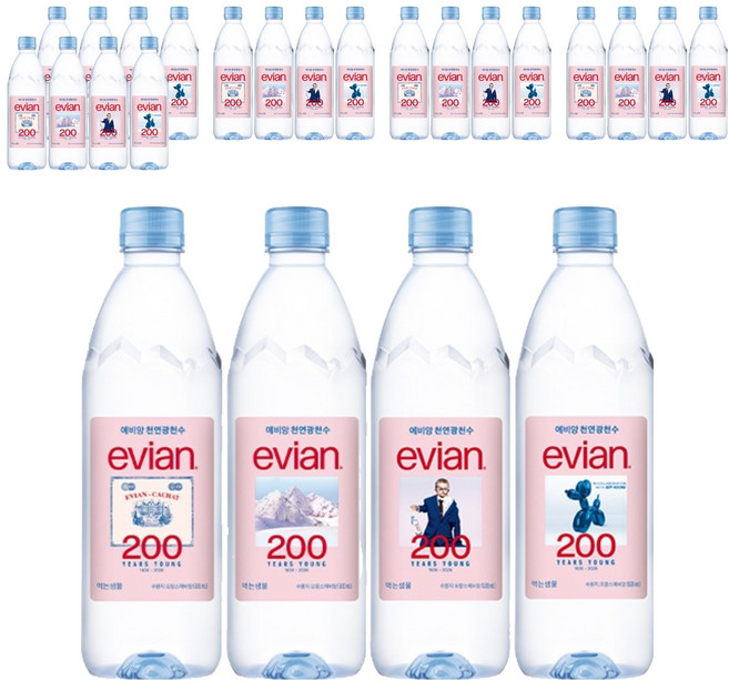 에비앙 천연광천수 생수, 500ml, 24개