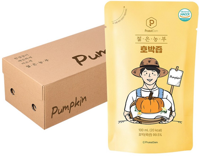 푸릇담 국내산 젊은농부 호박즙, 3L, 1개