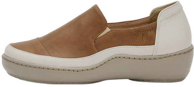 지쎄 제이슈 천연양가죽 벌스 배색 슬립온 4.5cm