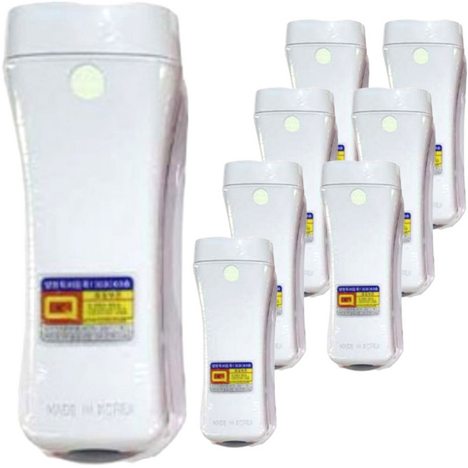 LED 휴대용 비상 조명등, 8개, 화이트