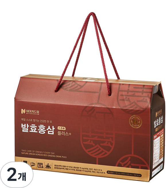 네이처드림 발효홍삼 플러스 30p, 1.5L, 2개
