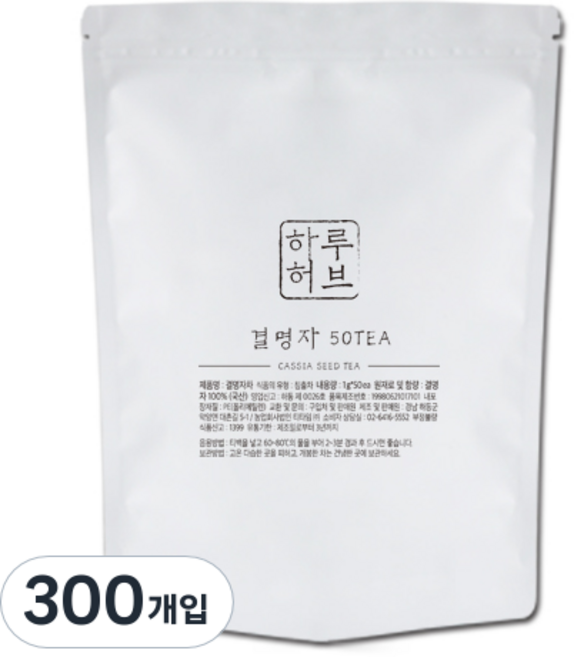 하루허브 결명자차 대용량, 1g, 50개입, 6개
