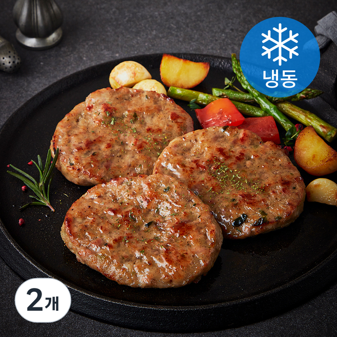 제주돼지 왕 스테이크 3개입 (냉동), 300g, 2개