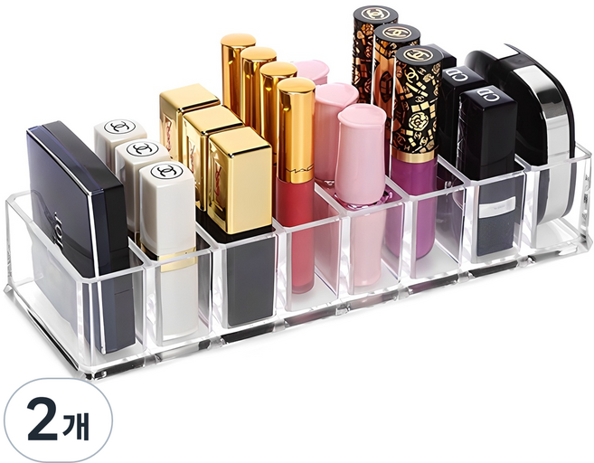 8칸 립스틱 섀도우정리함, 2개