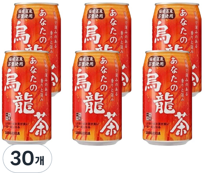 산가리아 당신의 우롱차, 340ml, 30개