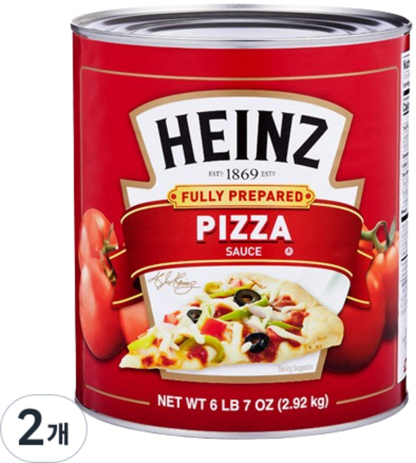 하인즈 프리페어드 피자 소스, 2.92kg, 2개