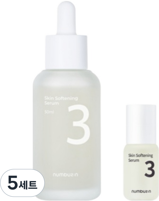 넘버즈인 3번 보들보들 결 세럼 50ml + 미니어처 15ml 세트, 5세트