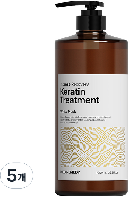 메디레머디 인텐스 리커버리 극손상 단백질 트리트먼트 화이트머스크, 1L, 5개