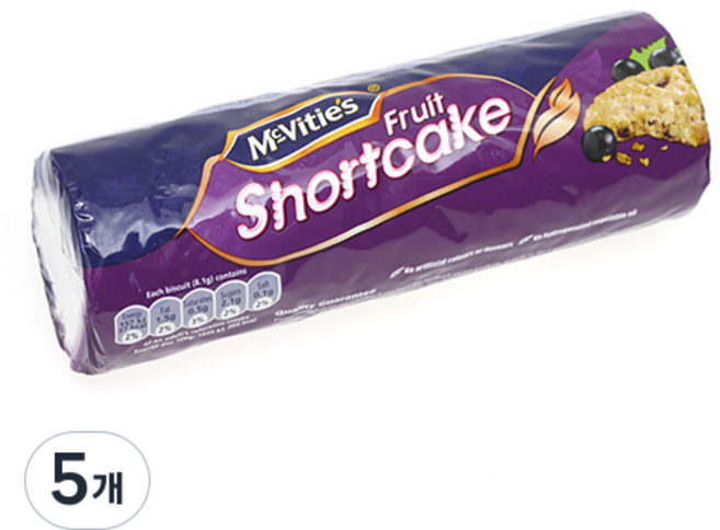 McVitie's 麥維他 短曲奇餅乾, 5個, 200g