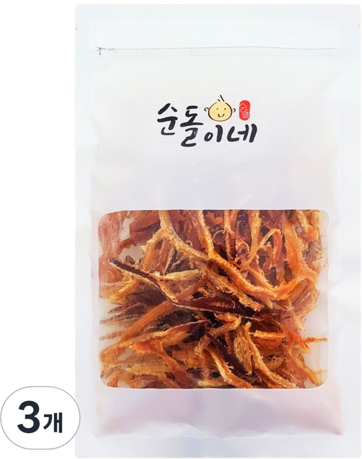 순돌이네 버터구이 맥반석 오징어, 3개, 150g