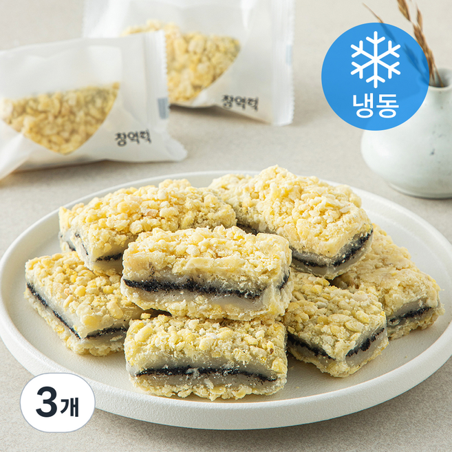 창억떡 입안가득 고소한 녹두깨찰떡 (냉동), 500g, 3개