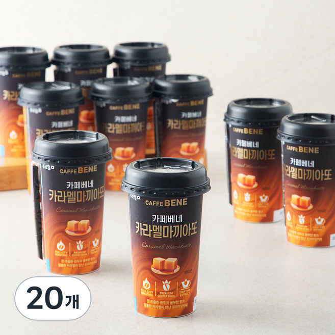 카페베네 카라멜 마끼아또, 200ml, 20개