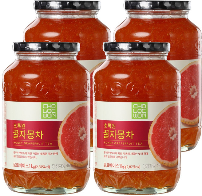 초록원 꿀자몽차, 1kg, 1개입, 4개