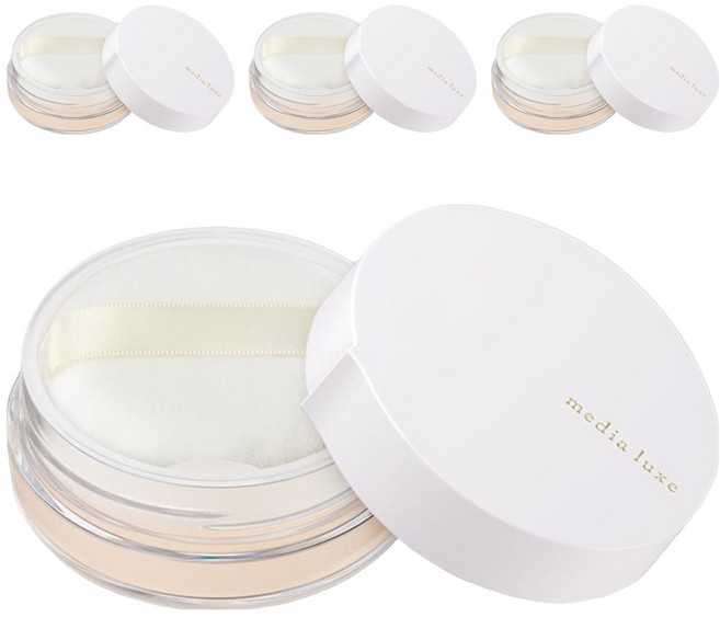 media 媚點 台灣公司貨 輕透柔光蜜粉 14g, 4個