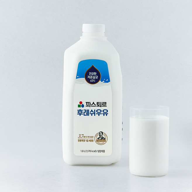 파스퇴르 건강한 저온살균 우유 후레쉬, 1.8L, 1개