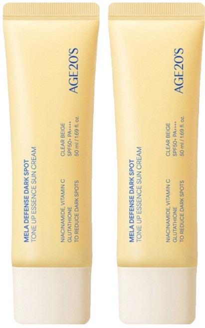 AGE20'S 煥顏提亮精華防曬霜SPF50+ PA++++, 2條, 50ml
