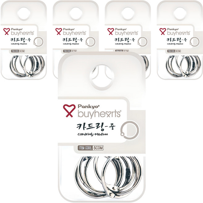 바이하츠 실버 카드링 중 SCDM 7개입, 25mm, 5개