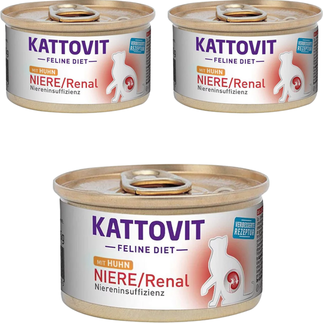 KATTOVIT 康特維 腎臟保健 85g, 腎臟保健 雞肉, 3罐