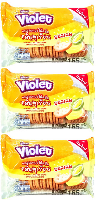 Violet 雙盟 榴槤三明治, 165g, 3包