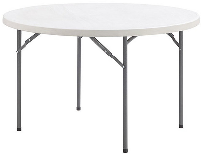 오에이데스크 브로몰딩 원형 테이블 1200, 화이트