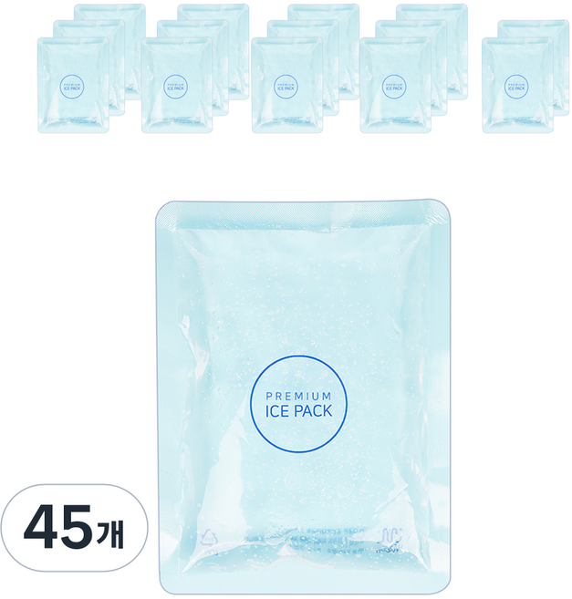 Woolim 高級凝膠保冷劑 中型, 45個
