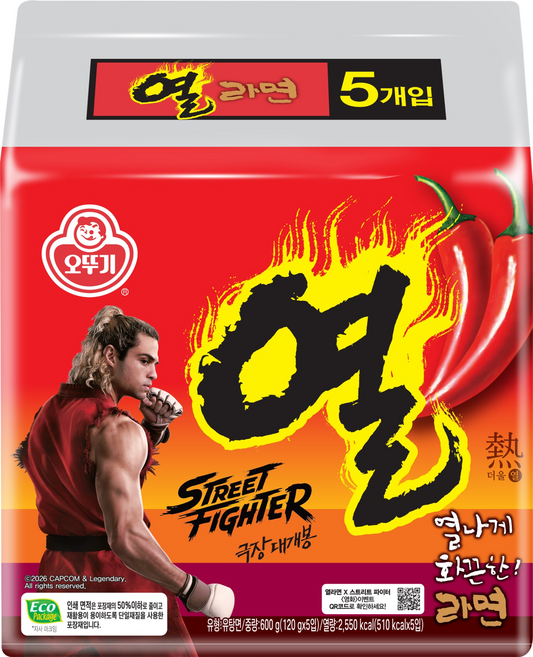 오뚜기 열라면 120g, 5개