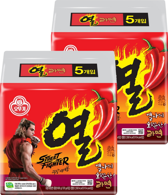 오뚜기 열라면 120g, 10개