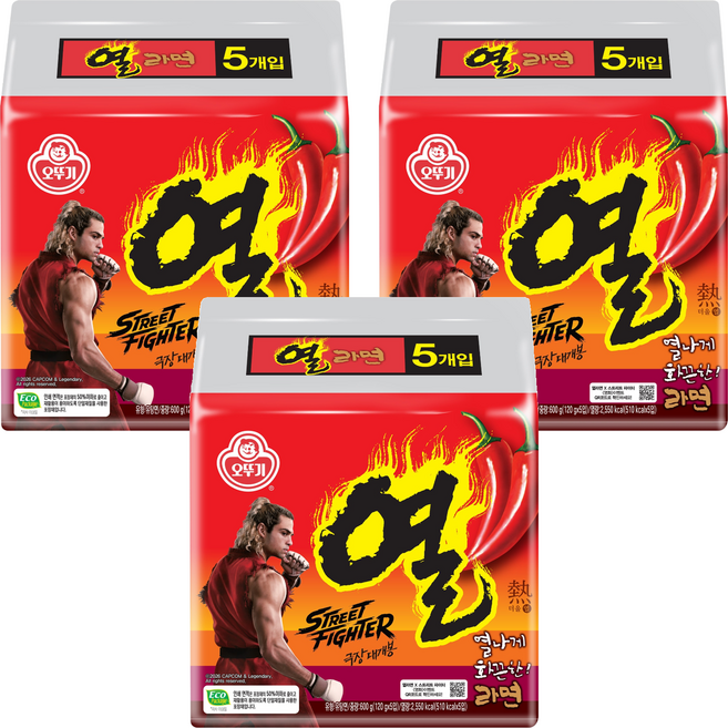 오뚜기 열라면 120g, 15개
