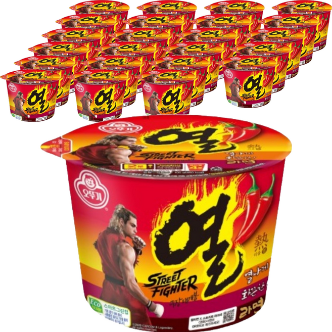 오뚜기 열라면 용기 105g, 24개