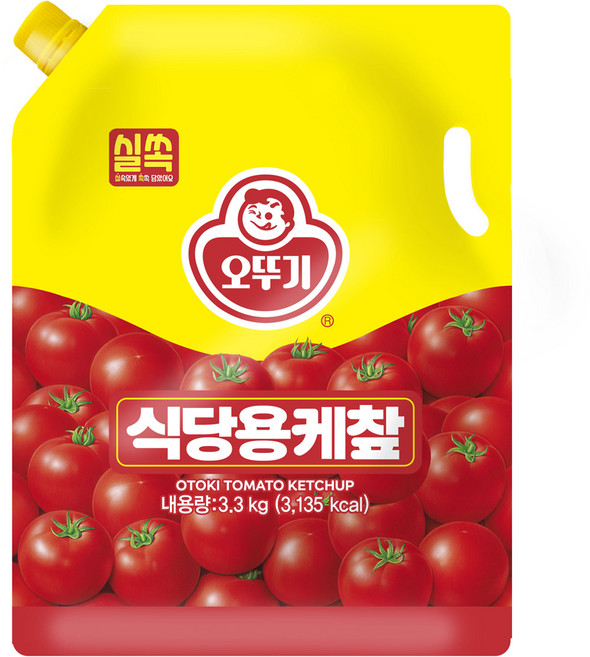 오뚜기 실쏙 식당용케찹 스파우트팩, 3.3kg, 1개