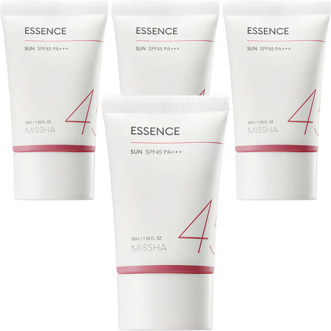 미샤 올 어라운드 세이프 블록 에센스 선크림 SPF45 PA+++, 50ml, 4개