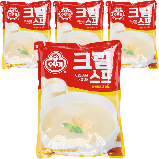 오뚜기 크림스프, 1kg, 4개