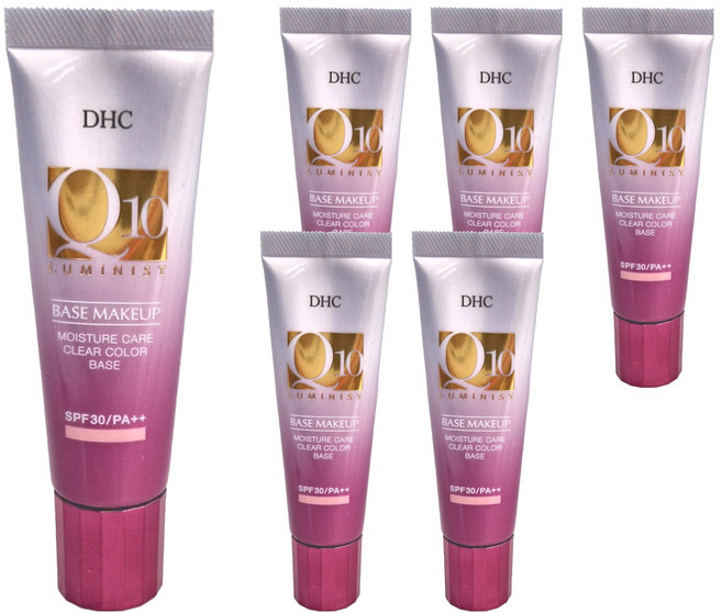 DHC 台灣公司貨 Q10持久透亮隔離霜 SPF30 PA++ 30g, 粉紅色, 6條