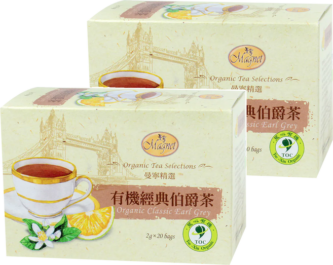 Magnet 曼寧 有機經典伯爵茶, 2g, 20包, 2盒