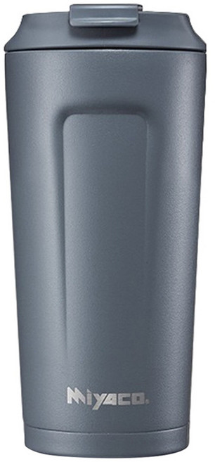 MiyAco 米雅可 品味316不銹鋼真空咖啡隨行杯, 水泥灰, 500ml, 1個