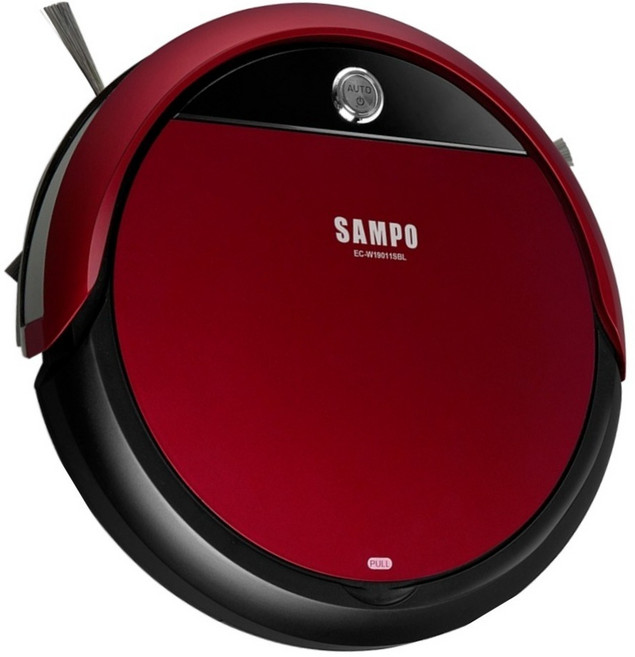SAMPO 聲寶 高效能智慧型掃地機器人 EC-W19011SBL 436 x 118 x 360mm 3.5kg, 紅色