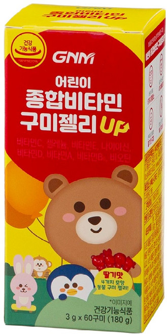 GNM 兒童綜合維他命軟糖 Up 180g, 1個, 60錠