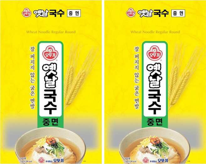 오뚜기옛날 국수 중면, 3kg, 2개